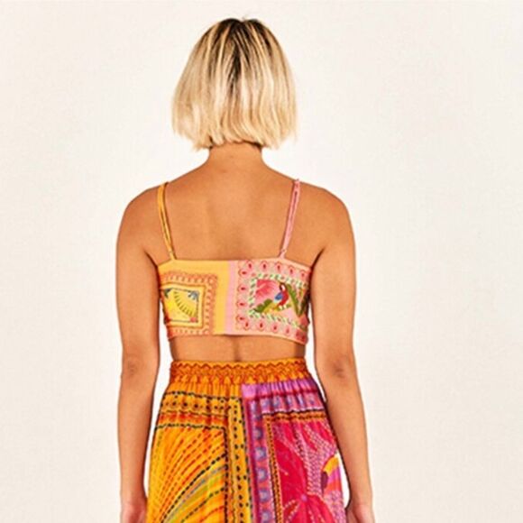 COPY - FARM RIO Mixed scarves top NWT - Picture 4 of 4